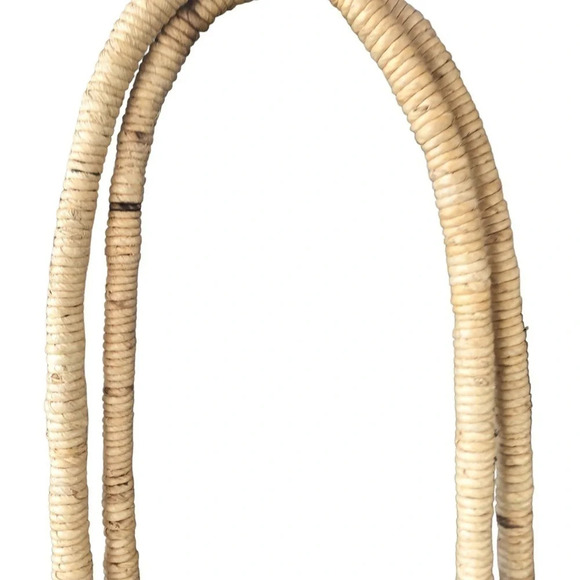 Blue daisy woven basket  tote / purse - Picture 4 of 6